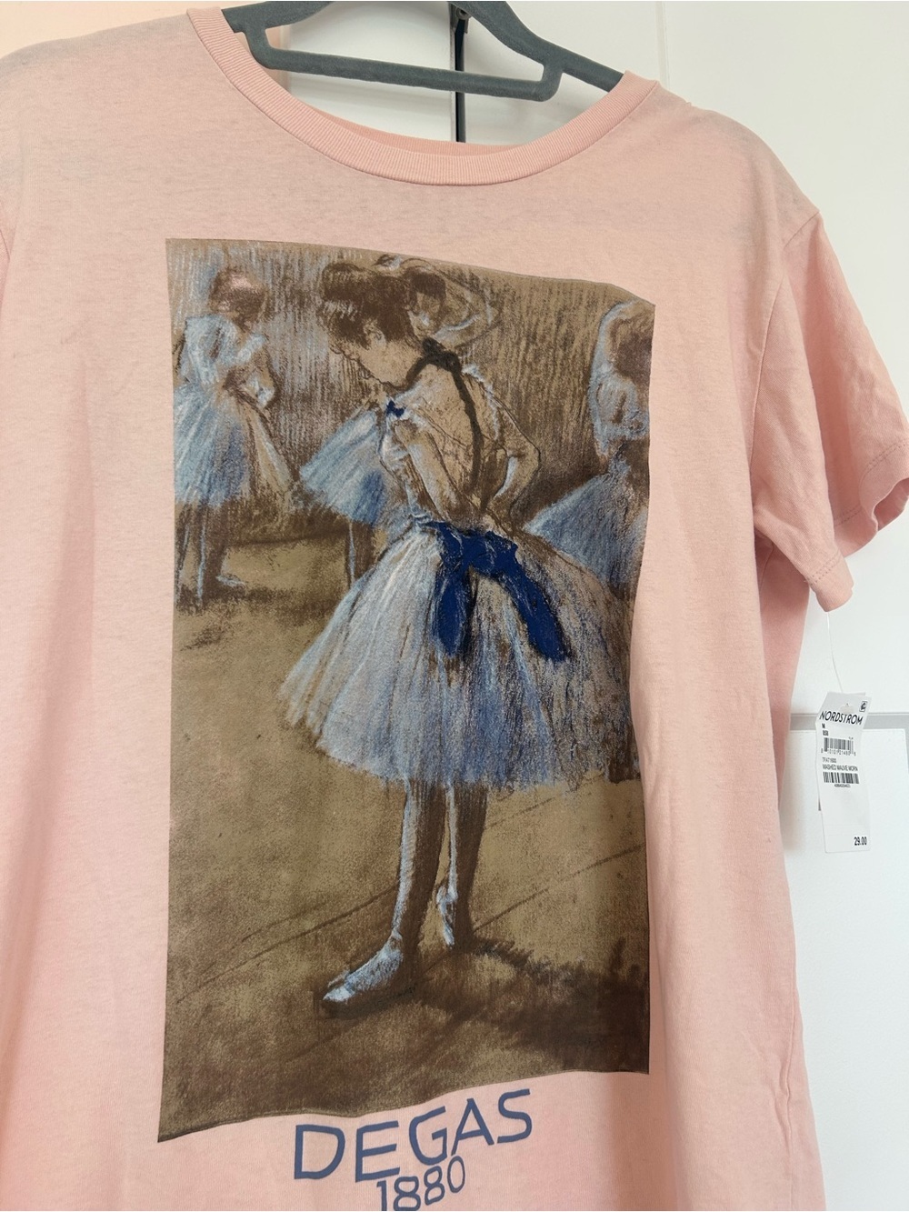 Golden Hour Washed mauve tee 100% cotton ballerina - Picture 2 of 5